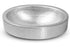 Hand Hammered 17 inch Aluminum Skirted Oval Vessel Bathroom Sink - Nickel